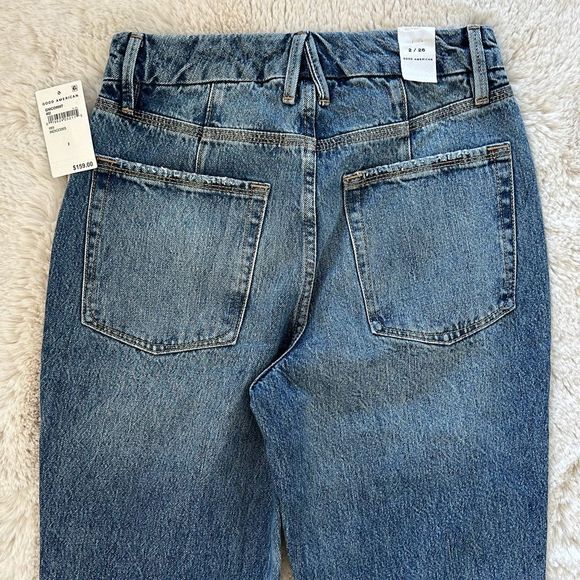 Good American Good 90’s Icon Jeans Indigo Size 2/26 - Picture 8 of 12